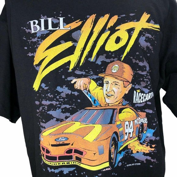 New 1996 Bill Elliott T Shirt NASCAR McDonald XL